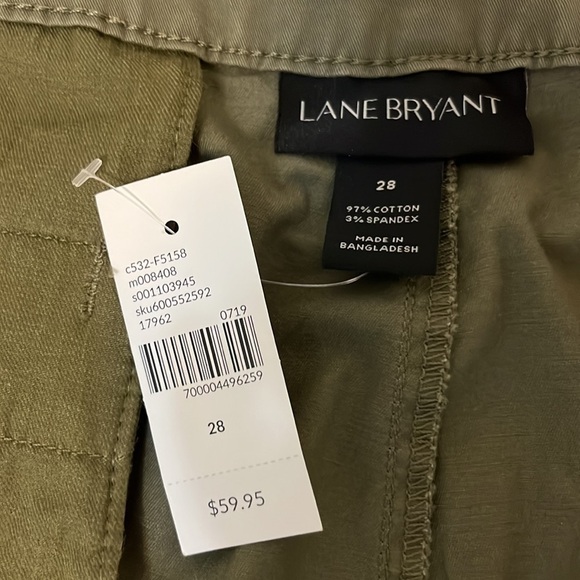 Lane Bryant Girlfriend Chino Style Pants in Green - Picture 8 of 13